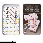 Juvale Double Six Dominoes Classic 28-Piece Game Set Color Dot Tiles in Tin Collector Storage Case  B07GR3RRWF
